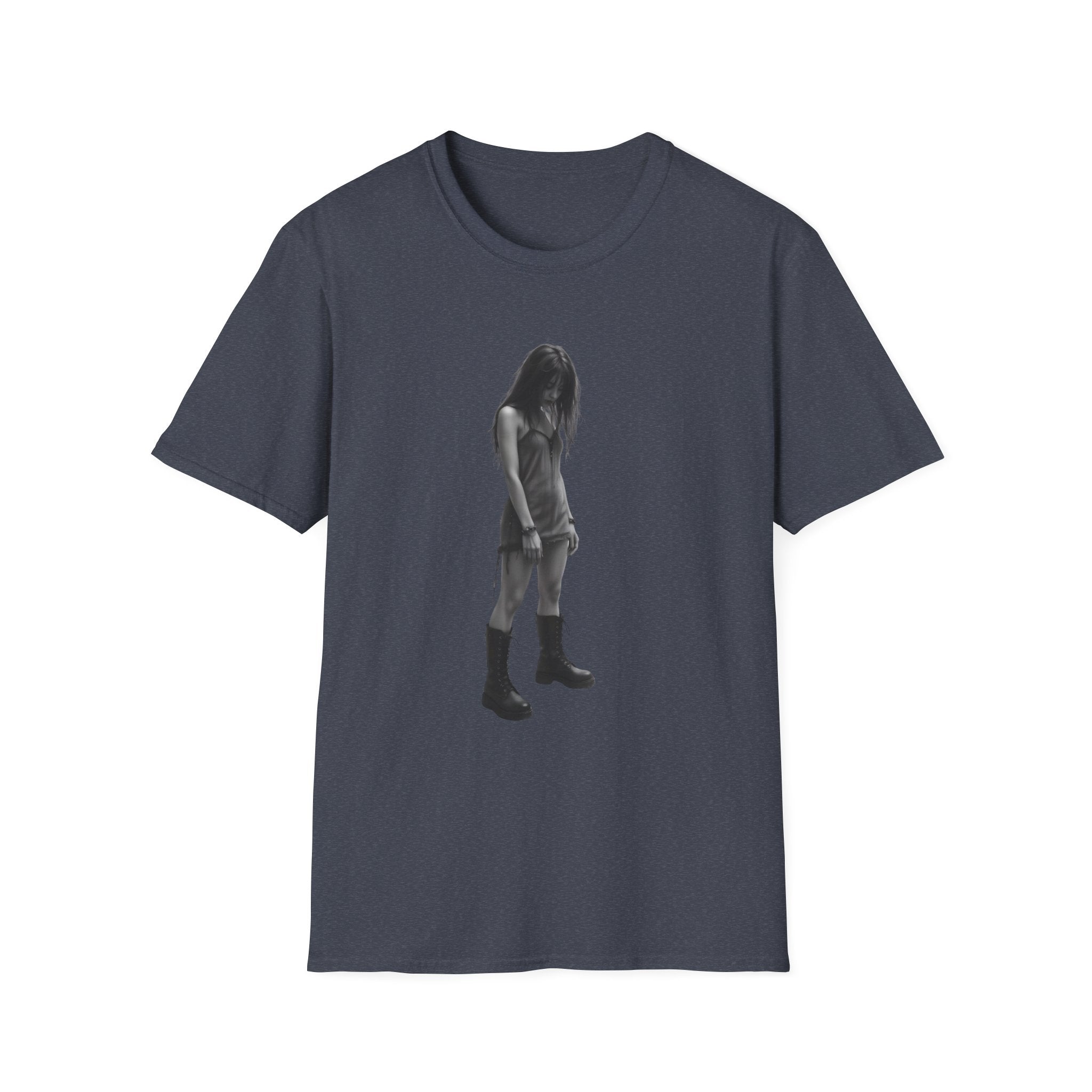 Kiss My Combat Boots Tee — Grey