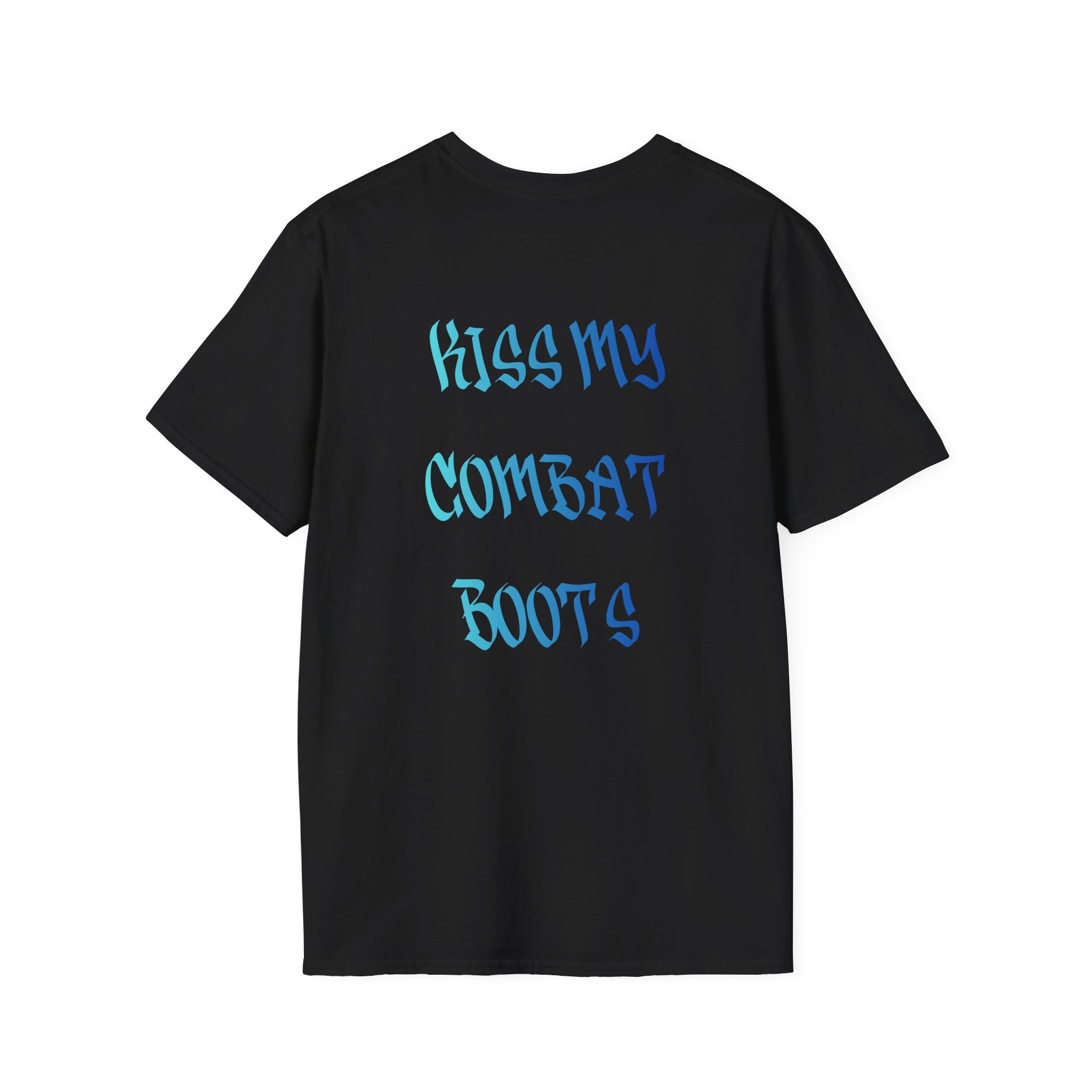 Kiss My Combat Boots Tee — Grey