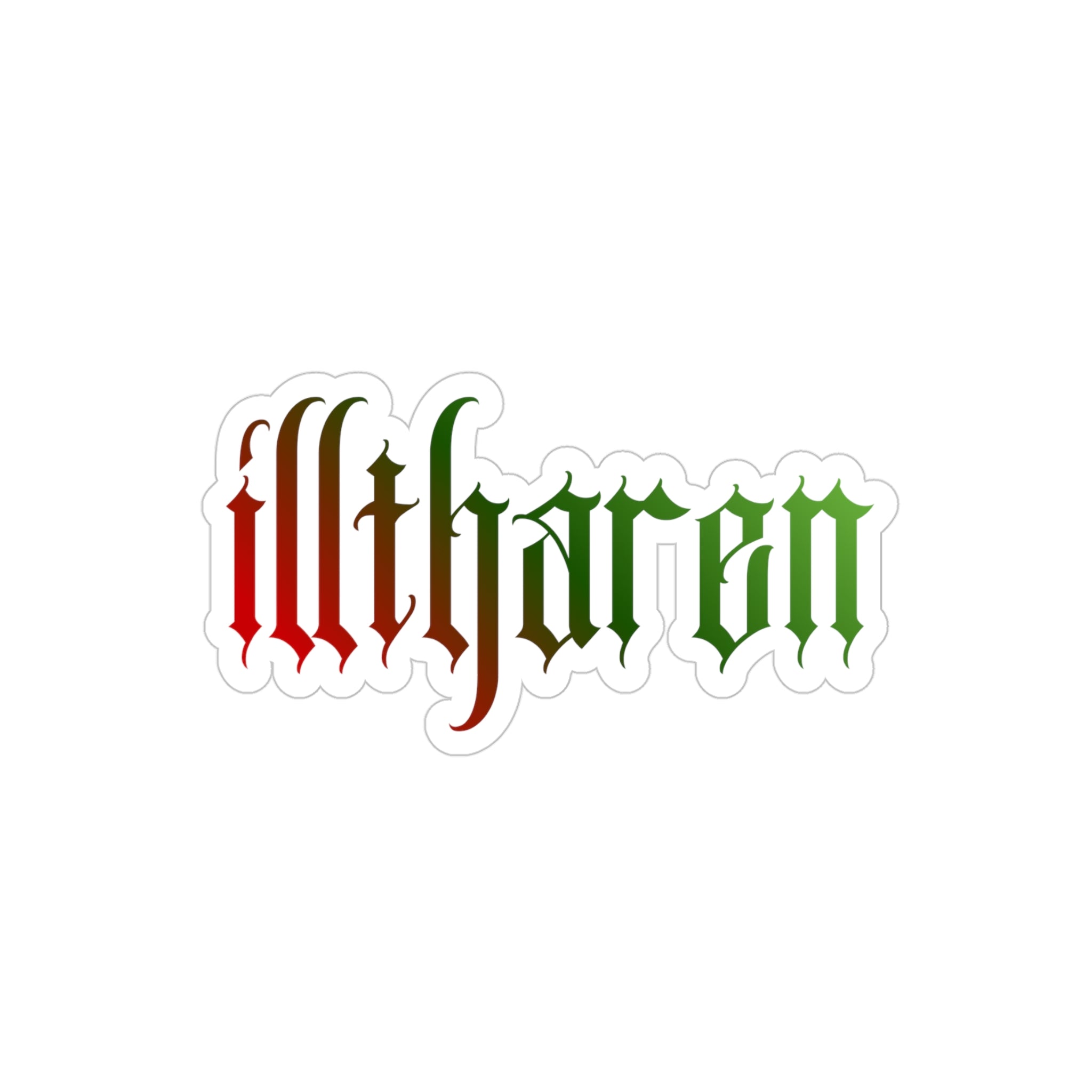 Illtharen Logo Sticker — Transparent Die-Cut
