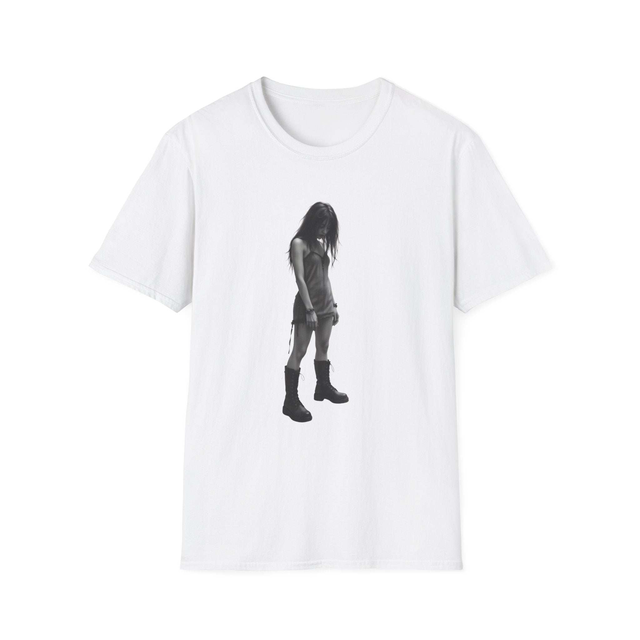 Kiss My Combat Boots Tee — Grey